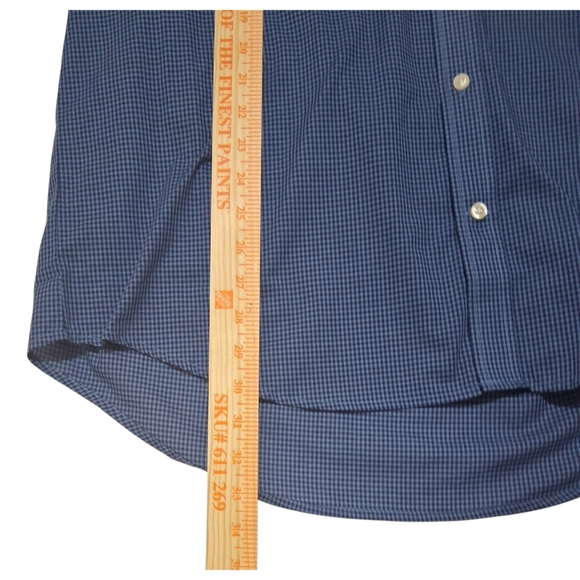 NWT IZOD RIVIERA Sz. XL Blue Long Sleeve Casual Button Down Shirt - Picture 6 of 12